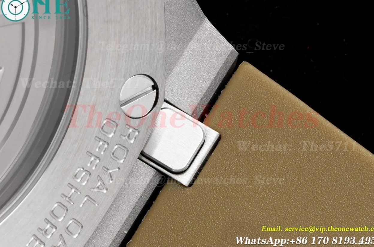 APF Brown Oak SS 43mm Offshore Black Royal RU Chrono A7750 0402